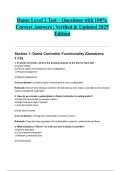 Dante Level 2 Test &ndash; Questions with 100&percnt; Correct Answers &vert; Verified & Updated 2025 Edition