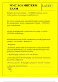 MMC 3420 MIDTERM EXAM QUESTIONS AND ANSWERS 2025
