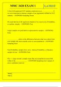 MMC 3420 EXAM 1 QUESTIONS AND ANSWERS 2025