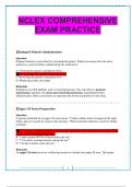 NCLEX COMPREHENSIVE EXAM PRACTICE