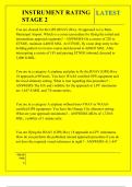 INSTRUMENT RATING STAGE 2 QUESTIONS AND ANSWERS 2025