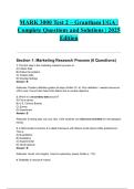 MARK 3000 Test 2 &ndash; Grantham UGA &vert; Complete Questions and Solutions &vert; 2025 Edition