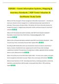 FOR303 &ndash; Forest Information Systems&comma; Mapping & Inventory Standards &vert; NZIF Forest Valuation & GeoMaster Study Guide