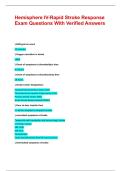 Hemisphere IV-Rapid Stroke Response Exam Questions With Verified Answers