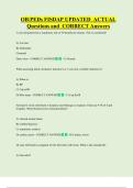 OB&sol;PEDs FISDAP UPDATED  ACTUAL   Questions and  CORRECT Answers