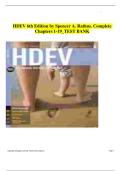 HDEV &lpar;6th Edition&comma; by Spencer A&period; Rathus&rpar; &ndash; Complete Chapters 1&ndash;19 with Verified Answers