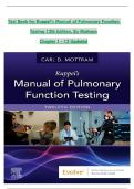 Ruppel&rsquo;s Manual of Pulmonary Function Testing &ndash; 12th Edition &lpar;Carl Mottram&rpar; &vert; Complete Test Bank Chapters 1&ndash;13 &vert; Updated 2025 Questions and Answers