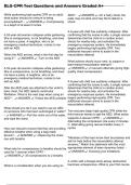 BLS-CPR Test Questions and Answers Graded A&plus;