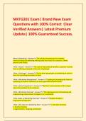   MKTG201 Exam&vert; Brand New Exam Questions with 100&percnt; Correct  Clear  Verified Answers&vert; Latest Premium Update&vert; 100&percnt; Guaranteed Success&period;