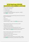 SCMT Final Exam UPDATED  QUESTIONS AND CORRECT ANSWERS
