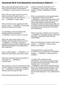 Heartcode BLS Test Questions and Answers Rated A