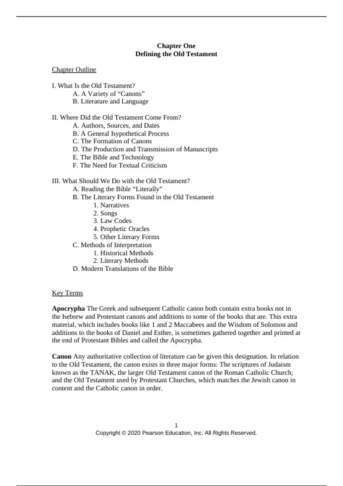 test bank, practice questions: The Old Testament Story - Tullock -10e ...