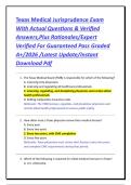 Texas Medical Jurisprudence Exam With Actual Questions & Verified Answers&comma;Plus Rationales&sol;Expert Verified For Guaranteed Pass Graded A&plus;&sol;2026 &sol;Latest Update&sol;Instant Download Pdf