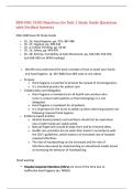 BSN-NSG 3100 Objectives for Unit 1 Study Guide Questions with Verified Answers&comma;100&percnt;CORRECT
