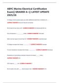ABYC Marine Electrical Certification  Exam&vert;&vert; GRADED A&plus;&vert;&vert; LATEST UPDATE  2025&sol;26 
