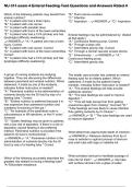 NU 311 exam 4 Enteral Feeding Test Questions and Answers Rated A