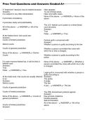 Proc Test Questions and Answers Graded A&plus;