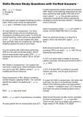 Skills Review Study Questions with Verified Answers