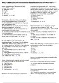 WGU C851 &lpar;Linux Foundations&rpar; Test Questions and Answers