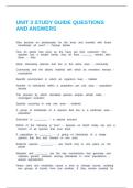  UNIT 3 STUDY GUIDE QUESTIONS AND ANSWERS