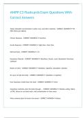 AMPP C3 Flashcards Exam Questions With Correct Answers 