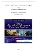 Ruppel’s Manual of Pulmonary Function Testing, 12th Edition – Carl Mottram | Complete Test Bank with Verified Answers (Chapters 1–13)