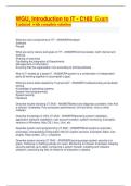 WGU &ndash; C182&colon; Introduction to IT &vert; Complete Study Guide with Updated Practice Questions and Solutions
