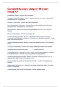 Campbell biology Chapter 34 Exam Rated A&plus;