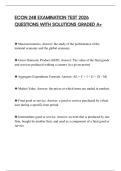 ECON 248 EXAMINATION TEST 2026 QUESTIONS WITH SOLUTIONS GRADED A&plus;