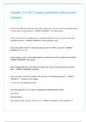 chapter 1-5 OBT 3 exam questions with correct answers