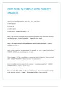 OBT3 EXAM QUESTIONS WITH CORRECT ANSWERS&period;