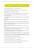 CLA 2521 Final Exam with all Correct & 100&percnt; Verified Answers&vert; Actual Complete Exam &vert;Already Graded A&plus;