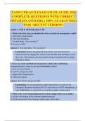 NASM CPR-ASTI EXAM STUDY GUIDE 2026  COMPLETE QUESTIONS WITH CORRECT  DETAILED ANSWERS &vert;&vert; 100&percnt; GUARANTEED  PASS <RECENT VERSION> 