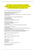 CLA Chapter 1&colon; Practice Questions the World of Logistics and Global Supply Chain Test with All Correct & 100&percnt; Verified Answers&vert; Updated to Pass