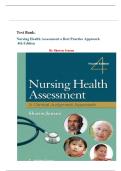 Test Bank- Nursing Health Assessment a Best Practice Approach 4th Edition ( Sharon Jensen,2022)Chapter 1-30 ||All chapters ||latest edition 2024