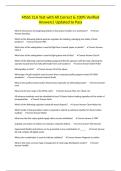 MSSC CLA Test with All Correct & 100&percnt; Verified Answers&vert; Updated to Pass