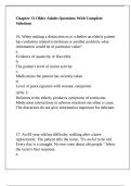 Chapter 31 Older Adults Questions With Complete Solutions
