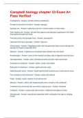 Campbell biology chapter 33 Exam A&plus; Pass Verified