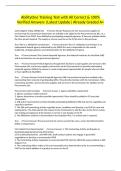 AbilityOne Training Test with All Correct & 100&percnt; Verified Answers &vert;Latest Update&vert; Already Graded A&plus;