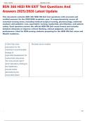BSN 366 HESI RN EXIT Test Questions And  Answers 2025&sol;2026 Latest Update