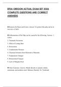 EFDA OREGON ACTUAL EXAM SET 2026 COMPLETE QUESTIONS AND CORRECT ANSWERS