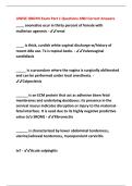 UWISE OBGYN Exam Part 1 Questions AND Correct Answers