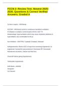FCCN 2- Review Test&period; Newest 2025-2026&period; Questions & Correct Verified Answers&period; Graded A