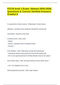 FCCN level 1 Exam&period; Newest 2025-2026&period; Questions & Correct Verified Answers&period; Graded A
