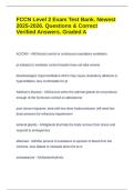 FCCN Level 2 Exam Test Bank&period; Newest 2025-2026&period; Questions & Correct Verified Answers&period; Graded A