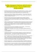 Facilities Management Final Exam with All Correct & 100&percnt; Verified Answers&vert; Actual Complete Exam&vert; Already Graded A&plus;