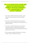 IPC A 610 EXAM STUDY GUIDE 2026  COMPLETE QUESTIONS WITH  CORRECT DETAILED ANSWERS &vert;&vert;  100&percnt; GUARANTEED PASS   <LATEST VERSION> 