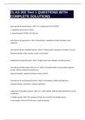 CLAS 202 Test 1 QUESTIONS WITH COMPLETE SOLUTIONS