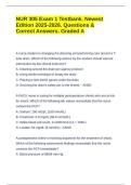 NUR 305 Exam 1 Testbank&period; Newest Edition 2025-2026&period; Questions & Correct Answers&period; Graded A
