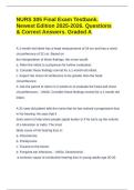 NURS 305 Final Exam Testbank&period; Newest Edition 2025-2026&period; Questions & Correct Answers&period; Graded A